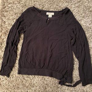 L.O.G.G. H&M Viscose Blouse Tie Side EUC Sz 14Y+